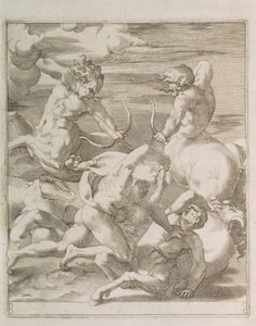Slaget mellan Herkules och Kentaurerna, 1527 av Gian Jacopo Caraglio