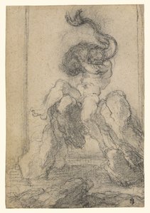 En marin gud med en delfin av Gian Lorenzo Bernini