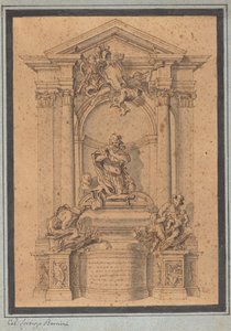Entwurf für das Grabdenkmal eines Offiziers