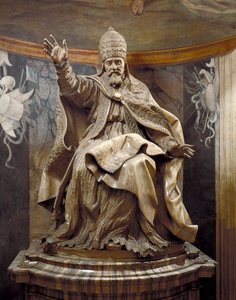 Påven Urban VIII, av Gian Lorenzo Bernini (1598-1680) och assistenter, marmor av Gian Lorenzo Bernini