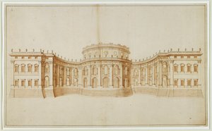 Projekt för Louvren ... av Gian Lorenzo Bernini