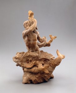 Triton med en sjöorm, ca 1630 (terrakotta) av Gian Lorenzo Bernini