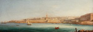 Utsikt över Valletta från Manoel Island, 1869