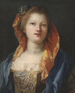 Porträtt av en kvinna, 1762-70 av Giovanni Domenico Tiepolo