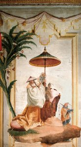 Mandarinvandringen, från det kinesiska rummet i Foresteria, 1757