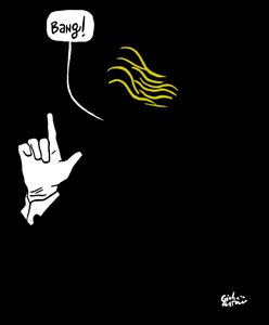 Donald Trump, 2019 (porslin på papper)