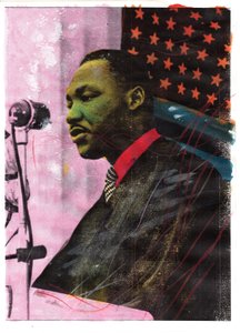 Porträtt av Martin Luther King, 2011 (blandteknik)