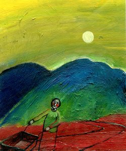 Jag hade allt jag behövde, 2003 (olja på papper) av Gigi Sudbury