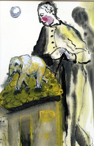 Det var alltid så här, 2017, (olja på papper) av Gigi Sudbury