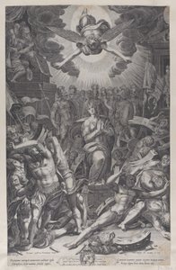Sankta Katarinas martyrskap, efter Bernardino Passari, 1588.