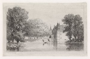 Slott vid vattnet av Gijsbertus Johannes Verspuy