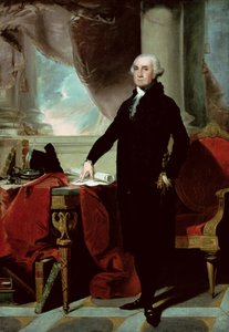 George Washington (1732-99) (lito i färg)