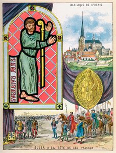 Abbot Suger, franska abbotstatsmän, 1898 av Gilbert