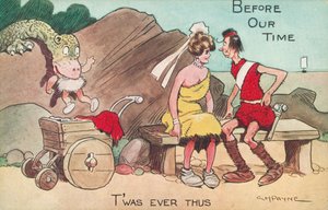 Förhistoriskt liv (färg litho)