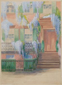 Stadsträdgården, ca. 1936. av Gilbert Sackerman