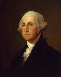 George Washington, ca 1820 (olja på pannå) av Gilbert Stuart