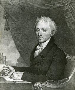 James Monroe, USA:s 5:e president (s/v litho) av Gilbert Stuart