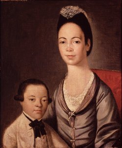 Mrs Aaron Lopez och hennes son Joshua av Gilbert Stuart