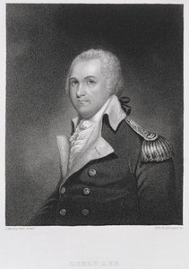 General Henry Lee (1756-1818), graverad av John Francis Eugene PrudHomme (1800-92) efter en kopia av originalmålningen av James Herring (1794-1867) av Gilbert after Stuart