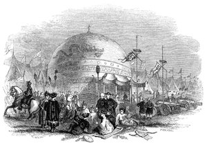 Stor ceremoni för att pröva kanonen, 1847