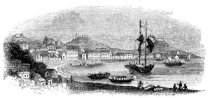 Utsikt över Macao, 1847