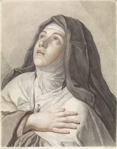 Den heliga Theresia i bön