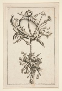 Ett ark från Several Trophees av Gilles Demarteau