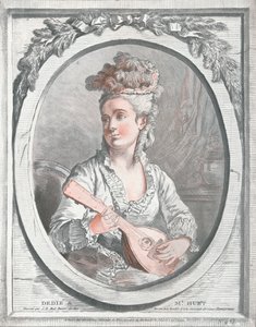 Porträtt av Madame Huet, c1700-talet av Gilles Demarteau