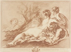 Vattennymfer och Triton (Najader och Triton) av Gilles Demarteau