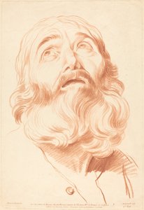 Chef för en man av Gilles Demarteau, the Elder after Edme Bouchardon