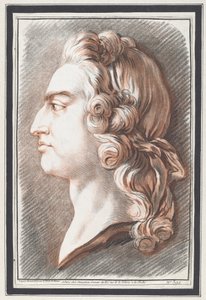 Ludvig XV av Gilles Demarteau, the Elder, after Jean François Clermont