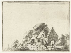 Landskap med en gård