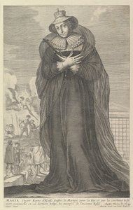 Marie Stuart, 1647. Skapare: Gilles Rousselet, Abraham Bosse. av Gilles Rousselet and Abraham Bosse