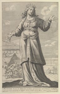 Monime, 1647. Skapare: Gilles Rousselet, Abraham Bosse. av Gilles Rousselet and Abraham Bosse