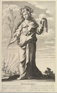 Lybian Sibyl, ca. 1635. Skapare: Gilles Rousselet, Abraham Bosse. av Gilles Rousselet and Abraham Bosse