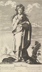 Persiska Sibylla, ca. 1635. Skapare: Gilles Rousselet, Abraham Bosse.