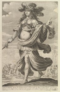 Zenobia, 1647. Skapare: Gilles Rousselet, Abraham Bosse.
