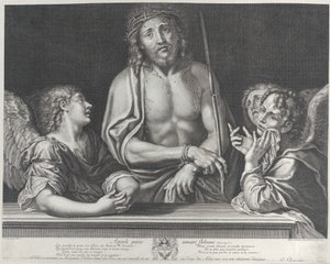 Ecce Homo med tre änglar, 1634-86. av Gilles Rousselet