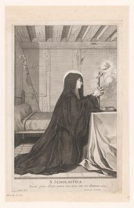 Heliga Scholastica av Gilles Rousselet
