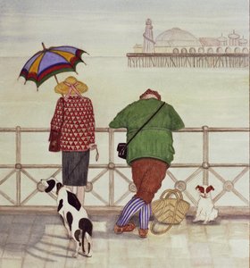 Brighton Pier, 1986 (akvarell på papper)