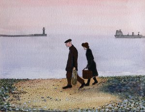 Evening Tide, Cornwall, 1982 av Gillian Lawson