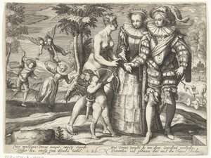 Venus, kärlek i discord av Gillis van Breen (attributed to)
