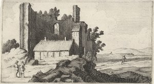 Kapell i en ruin Tolv landskap (serietitel) av Gillis van Scheyndel (I)