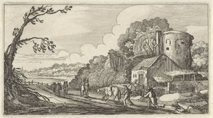 Landskap med resenärer Tolv landskap med figurer (titel på objekt) av Gillis van Scheyndel (I)