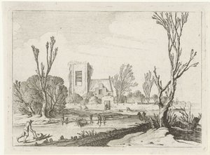 vinterlandskap Sju landskap (serietitel) av Gillis van Scheyndel (I)