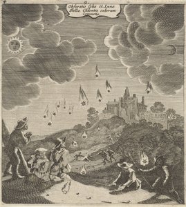 Zons- en maansverduistering Förmörkelsen av solen och månen, den fallande stjärnan, himlens skakningar (titel på objektet)