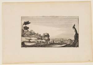 Hilly Panorama, från Tolv landskap med figurer av Gillis van Scheyndel