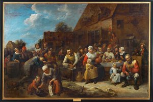 Byns bankett (målning på duk)