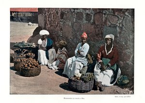 Fruktförsäljare, Rio de Janeiro, Brasilien, 1800-talet