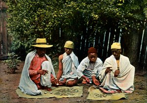 Hova växlare, Madagaskar, sent 1800-tal. av Gillot